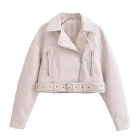 Waschbare Lederjacke mit Farbverlauf