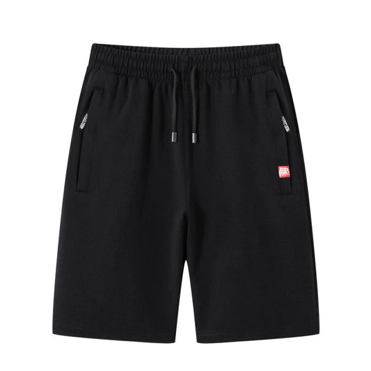 Unifarbene Sportshorts für Männer mit Reißverschlusstaschen - Kevin