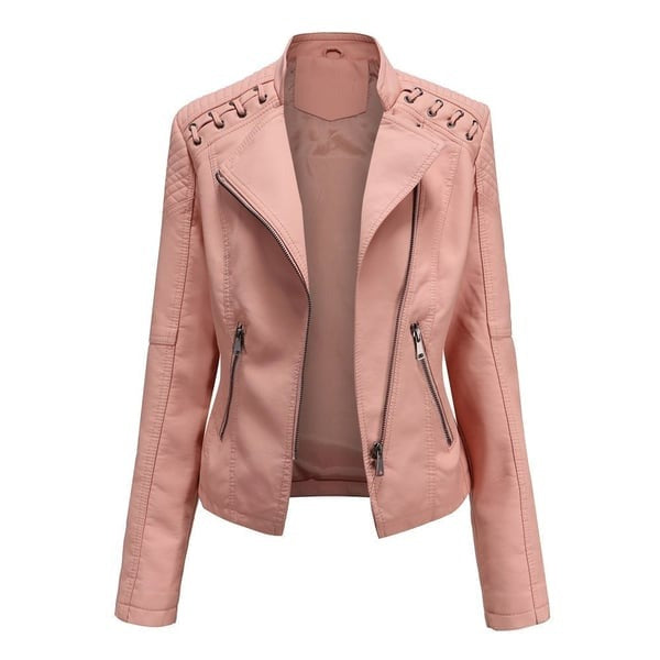 Lederjacke aus gewaschenem Lammleder
