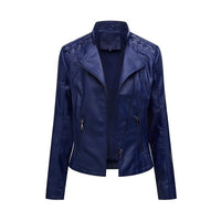 Lederjacke aus gewaschenem Lammleder