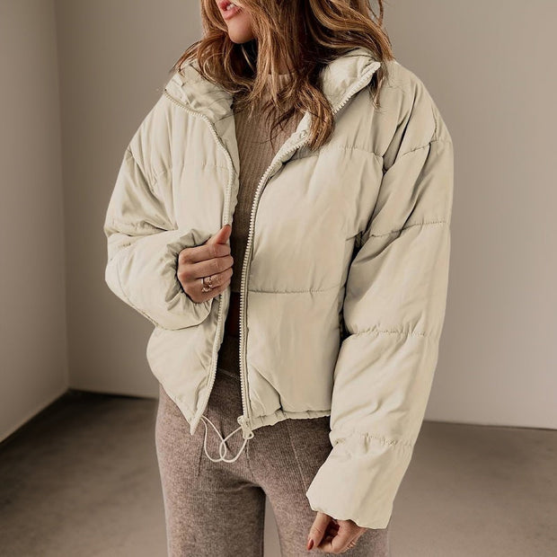 Carola - Einfarbige Steppjacke
