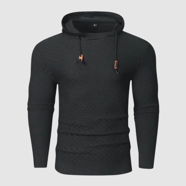 Harvey - Texturierter Pullover-Hoodie für Männer