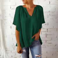 Tineke - Elegante Damenbluse mit V-Ausschnitt