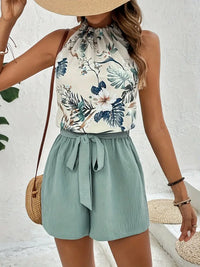 Finja - Tropical Print Zweiteiliges Set