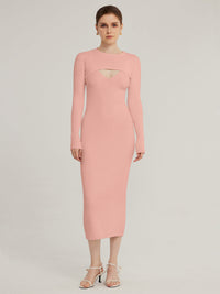 Mary - Strickkleid mit stilisiertem Ausschnitt