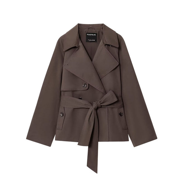 Locker sitzender kurzer Damen-Trenchcoat - Elayne