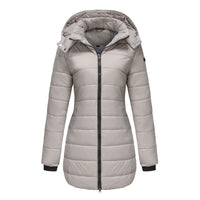 Lange Damenjacke mit Kapuze - Naelle