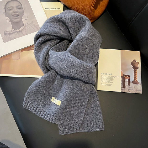 Strickschal für Frauen aus natürlicher Wolle - Ingrid
