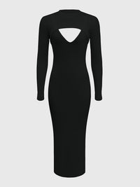 Mary - Strickkleid mit stilisiertem Ausschnitt