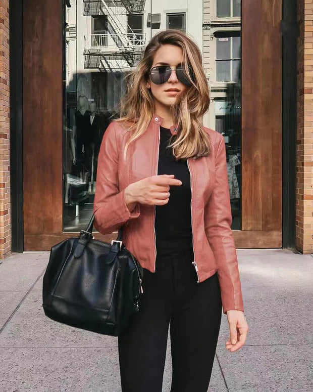 Modische Lederjacke mit zeitloser Optik