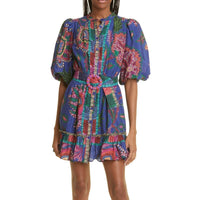 Missisa - Minikleid aus Baumwollmischung mit Gürtel