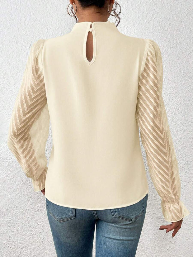 Langarm-Rollkragenbluse für Frauen - Elyra