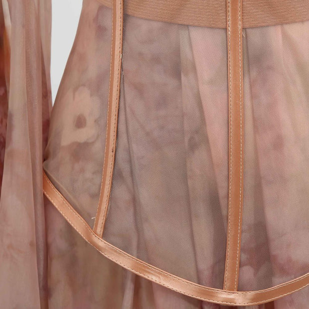 Damen Partykleid mit Korsett und Rückenschleppe - Elsa