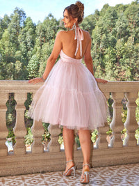 Rous - Rückenfreies Minikleid mit U-Ausschnitt