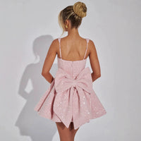 Kurzes Kleid mit glänzender Oberfläche für Frauen - Alisène