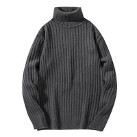 Herren-Rippstrick-Rollkragenpullover - Darel