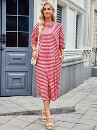 Lorena - Lässiges Sommerkleid mit Streifen für Frauen