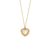 Damen-Halskette mit Herz-Anhänger und feiner Kette