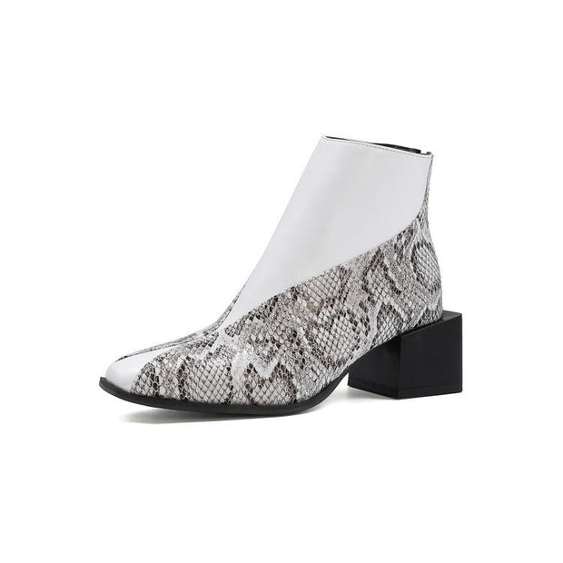 Modische Damenstiefeletten mit Druck - Avril