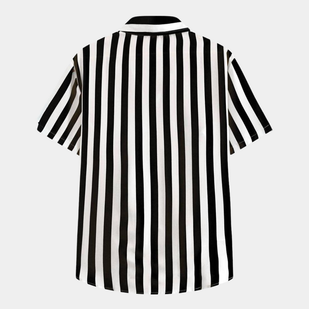 Simon - Stylische gestreifte Herrenbluse