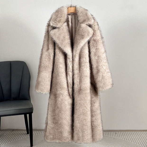 Eleganter Damenmantel aus Kunstpelz - Narelle