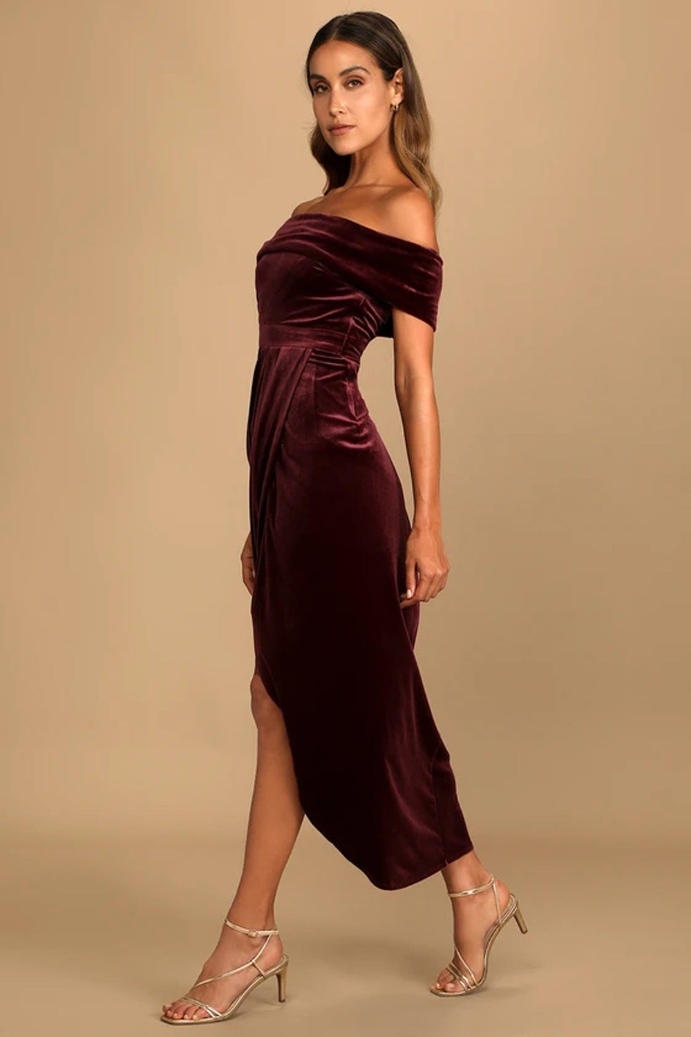 Elegantes Samtkleid für Frauen - Fatima
