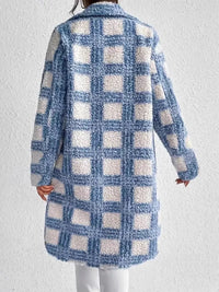 Langer Mantel mit Boule-Muster für Damen - Sereane