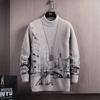 Dicker Herren-Strickpullover Urban-Effekt - Naël