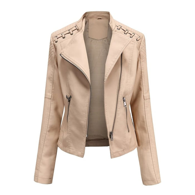 Lederjacke aus gewaschenem Lammleder