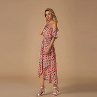 Carla - Frisches geblümtes Midikleid für den Sommer