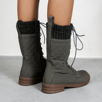 Gepolsterte hohe Damenstiefel - Irina