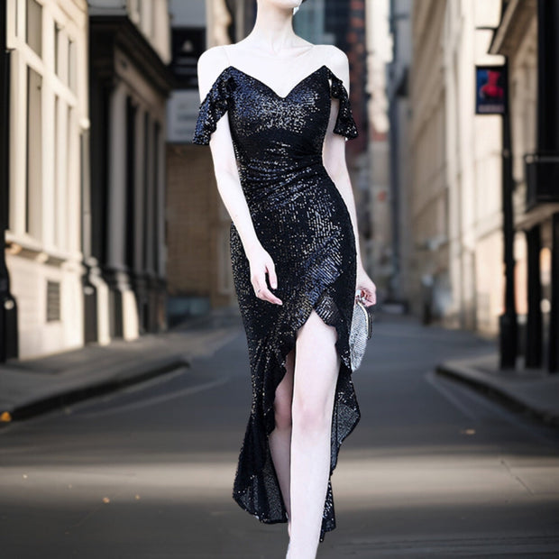 Concetta - Eleganter Pailletten Abendkleid