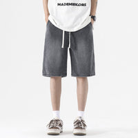 Gewaschene Denim-Shorts für Männer mit Baggy-Style - Matias
