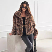 Fleecejacke mit Leopardenmuster - Nani