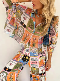 Melanie Bohemian Bedrucktes Set