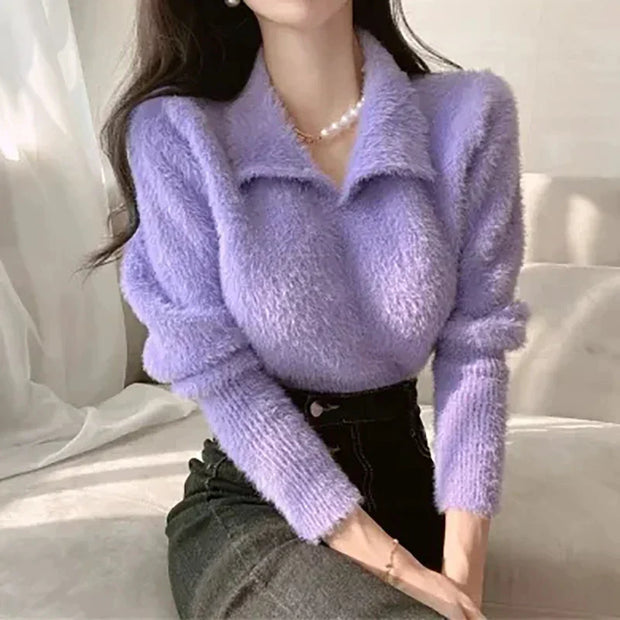 ALICIA - Peter Pan Kragen Pullover