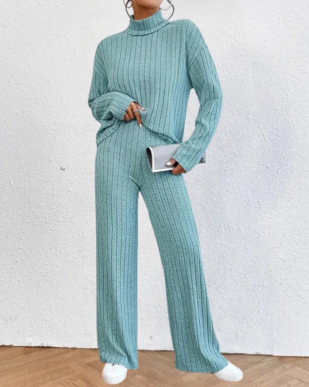 ALLIE - Set aus gestricktem Oberteil und Hose