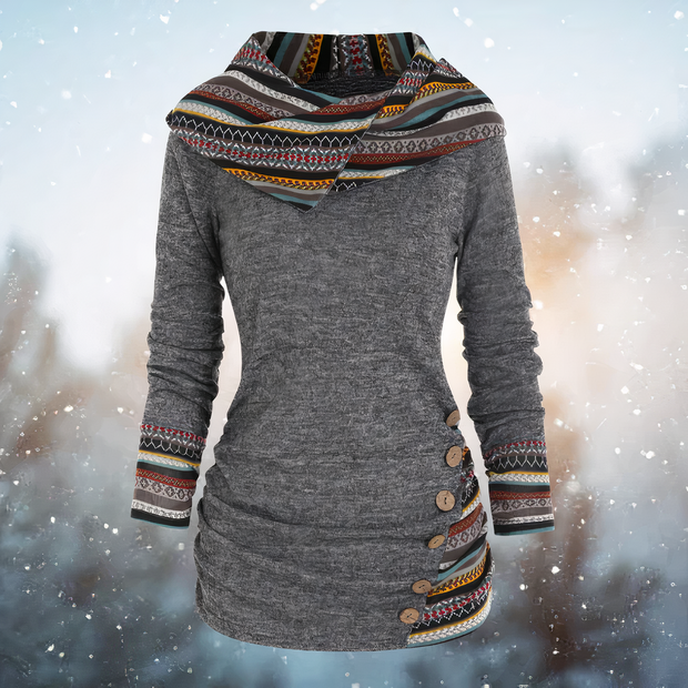 EMMA - Stylischer Tribal-Kapuzenpullover