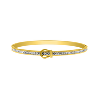 Element Love Baguette Armreif 14K Vergoldet