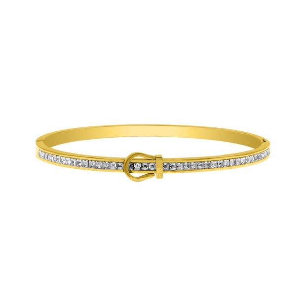 Element Love Baguette Armreif 14K Vergoldet