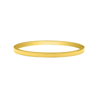 Element Gravur "Thin" Armreif 14K Vergoldet
