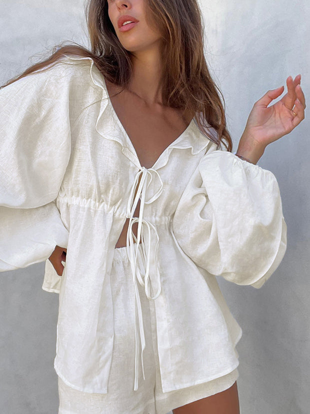 Melody - Zweiteiliges Boho Shorts Set