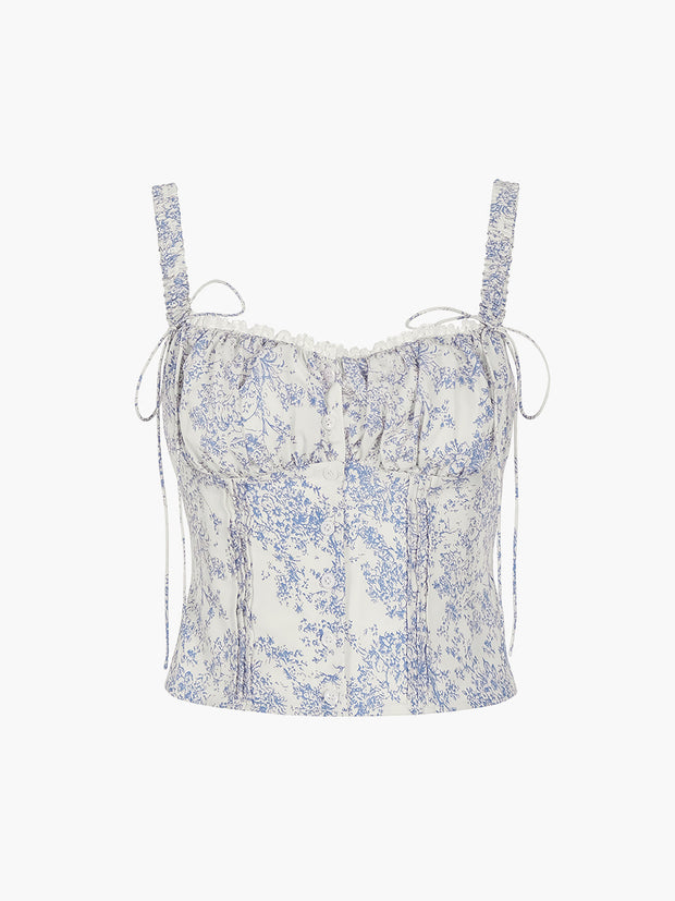 Ivy - Bedrucktes Cami-Top mit Blumenmuster