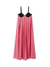 Bárbara - Langes Kleid mit BH-Träger und Spaghettiträgern