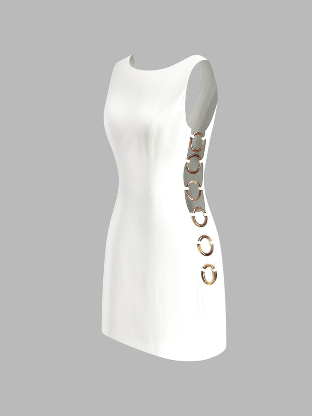 Rylie - O-Ring Ausschnitt Ärmelloses Kleid