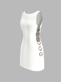 Rylie - O-Ring Ausschnitt Ärmelloses Kleid