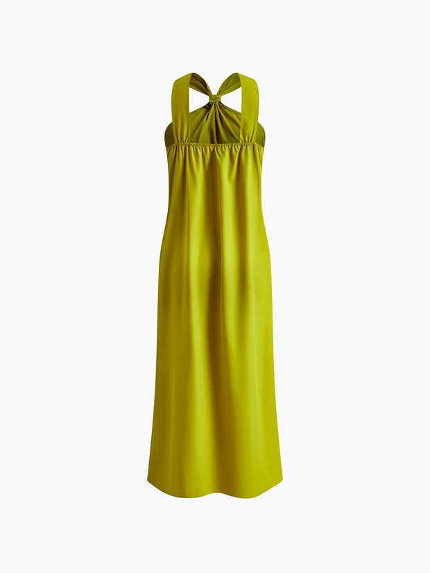 Hanna - Langes Kleid mit geteiltem Kreuzhalter