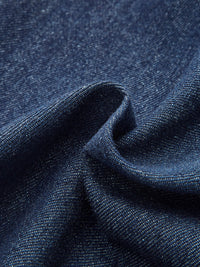 Alessia - Ärmelloses Denim-Kleid mit V-Ausschnitt und Knopfleiste