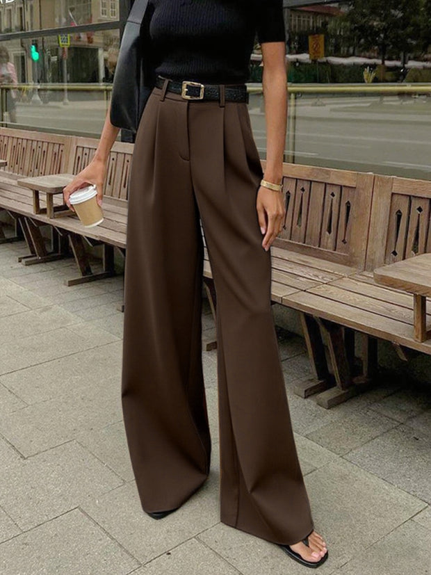 Damenhose mit hoher Taille und weitem Bein - Victoria