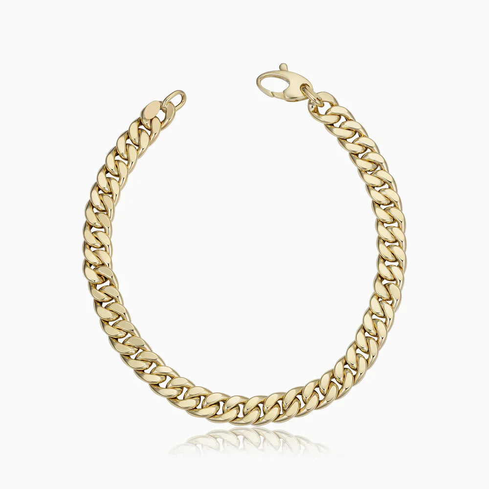 Kubanisches Gliederarmband Lavinia – Zeitloses, Robustes Schmuckstück Mit Breiten Gliedern Und Vielseitigem Stil